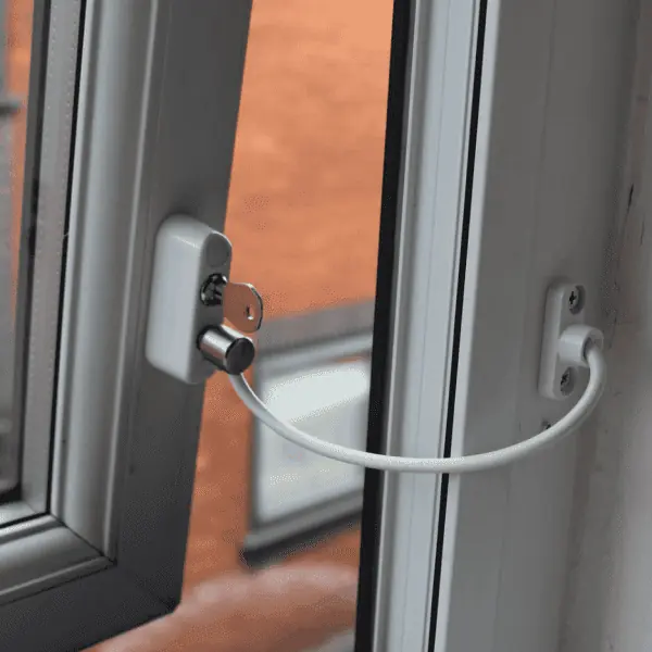 Cardea Pro Lock Window Restrictor - Open