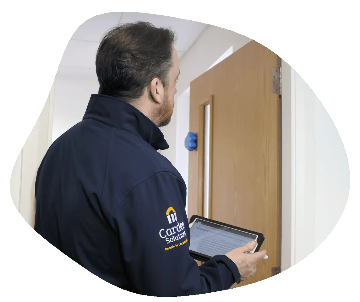 Surveying a Door as Part of a Door Risk Assessment Survey