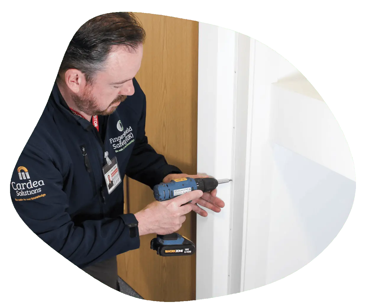 Installing a Fingershield Door Finger Guard