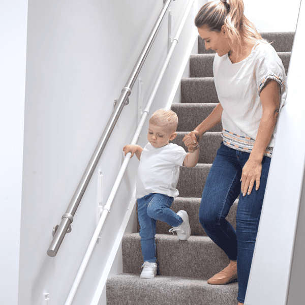 KiddieRail Child Walking Downstairs With Mum