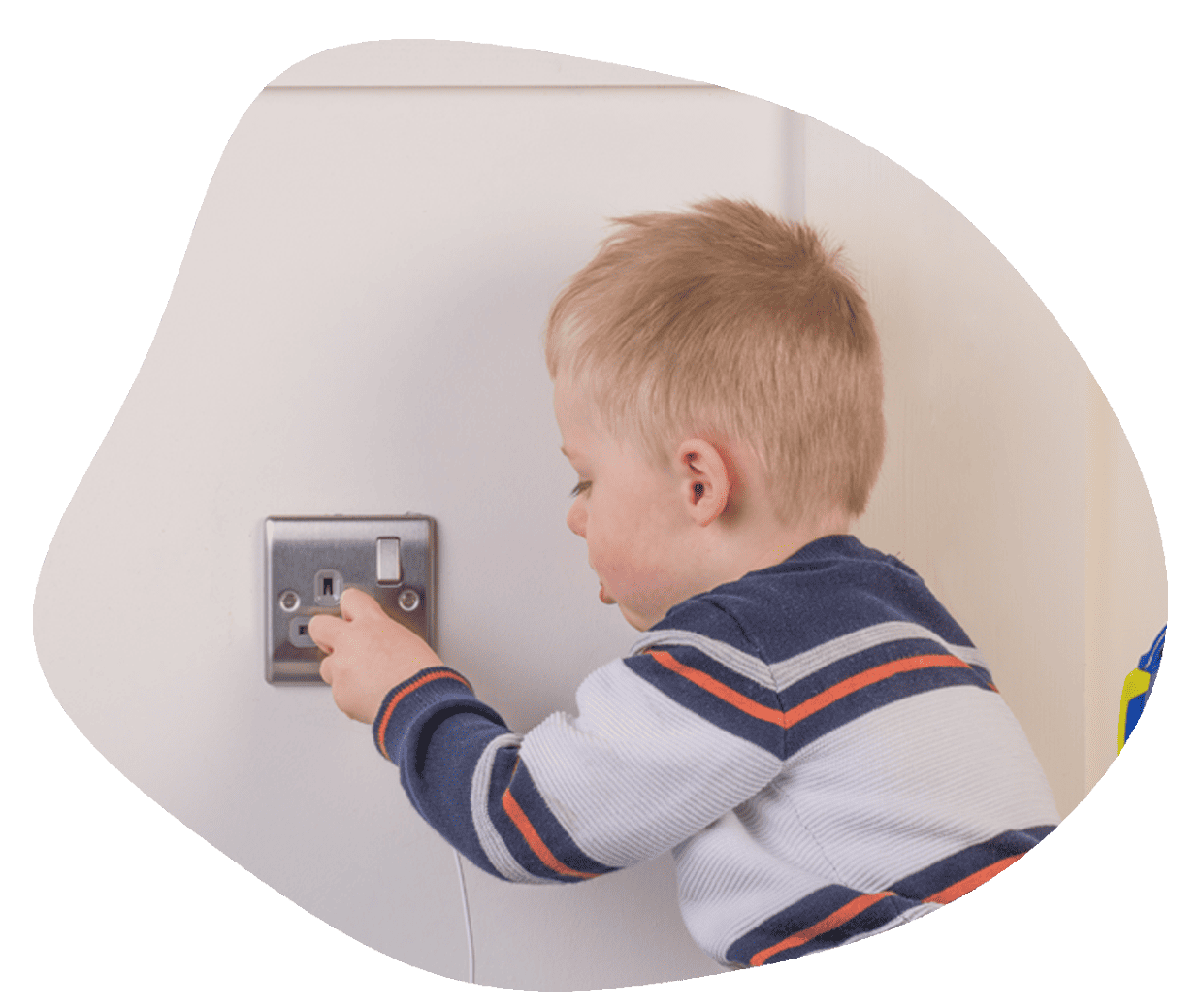 Child Playing With Plug Socket Child Playing With Plug Socket